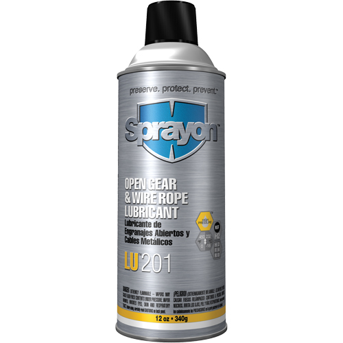 LU201 Open Gear & Wire Rope Lubricant, Aerosol Can Groupe Generik