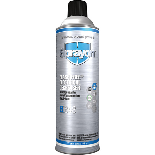 EL848 Flash Free&reg; Electrical Degreaser, Aerosol Can Groupe Generik
