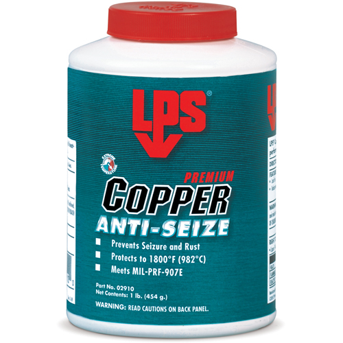 Copper Anti-Seize, 1/2 lbs., Bottle, 1800°F (982°C) Max Temp. Groupe Generik