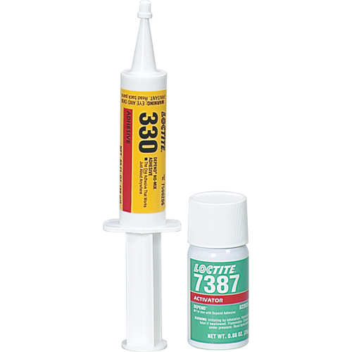 330 Depend&reg; No-Mix Adhesive, Two-Part, 250 ml, Kit, Amber Groupe Generik