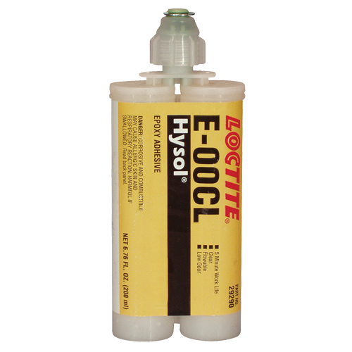 Adh&eacute;sif structurel E-00CL, 200 ml, Cartouche double, Deux composants, Transparent Groupe Generik