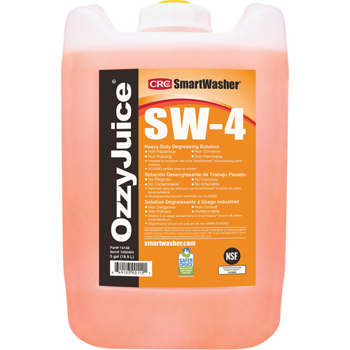 Solution nettoyante de calibre industriel Smartwasher , Cruche Groupe Generik