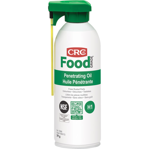 Huile p&eacute;n&eacute;trante pour usine alimentaire, Canette a&eacute;rosol, 312 g Groupe Generik
