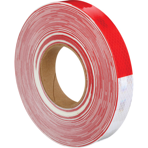 Ruban de masquage Diamond Grade de 3M, 1" la x 150' lo, Rouge & blanc Groupe Generik