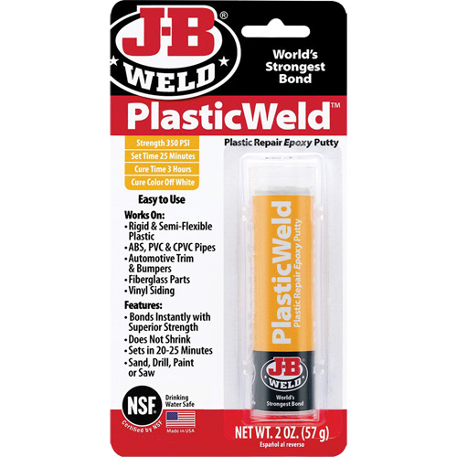 PlasticWeld Epoxy, 2 oz., Stick, Off-White Groupe Generik