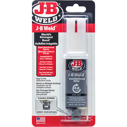 Adhesive, 25 ml, Syringe, Two-Part, Grey Groupe Generik