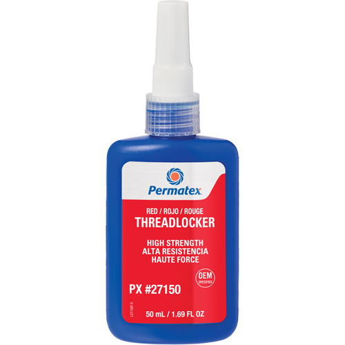 Threadlocker, Red, High, 50 ml, Bottle Groupe Generik