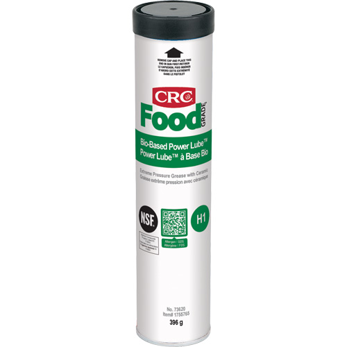 FoodGrade Bio Based Power Lube Extreme Pressure Grease with Ceramic, Cartridge Groupe Generik