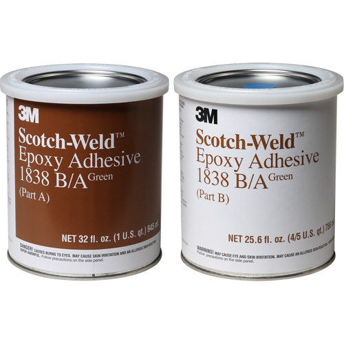 Scotch-Weld Adhesive, 32 fl. oz., Pail, Two-Part, Green Groupe Generik