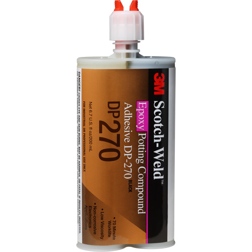 Scotch-Weld Potting Compound, 200 ml, Dual Cartridge, Two-Part, Black Groupe Generik