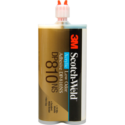 Scotch-Weld Low-Odor Acrylic Adhesive, Two-Part, Cartridge, 200 ml, Off-White Groupe Generik