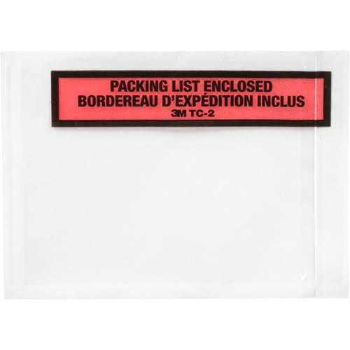 Packing List Envelope, 5-1/2" L x 4-1/2" W, Endloading Style Groupe Generik