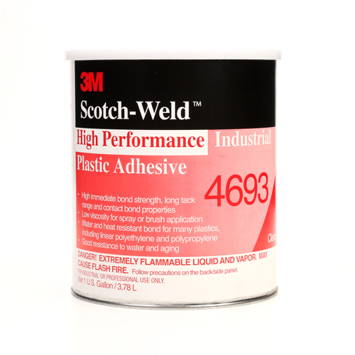 Adh&eacute;sif en plastique industriel haute performance, 1 gal., Gallon, Jaune Groupe Generik