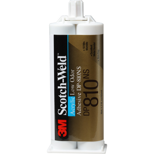 Scotch-Weld Low-Odour Acrylic Adhesive, Two-Part, Dual Cartridge, 1.7 oz., White Groupe Generik