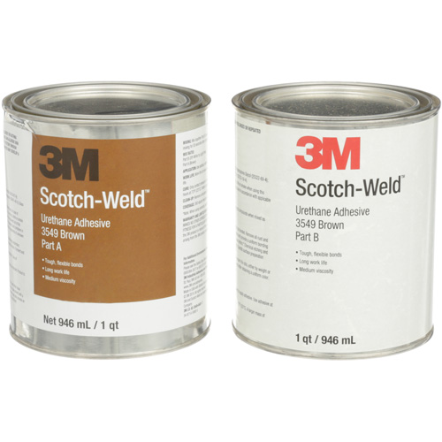 Scotch-Weld Urethane Adhesive 3549, 64 fl. oz., Can, Brown Groupe Generik
