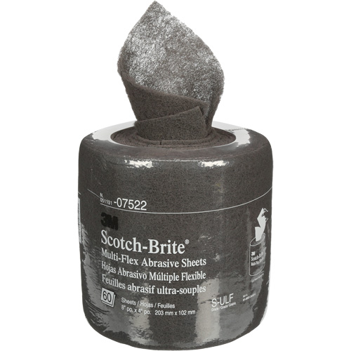 Rouleaux de feuilles Scotch-Brite, Carbure de silicium, 8", Grain Ultra fin Groupe Generik