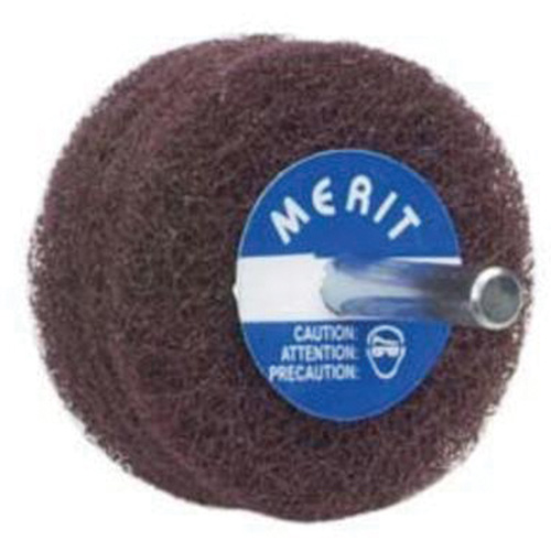 Abrasotex Non-Woven Disc Wheel, 3" Dia. x 1" W, 1/4" Arbor, Aluminum Oxide Groupe Generik