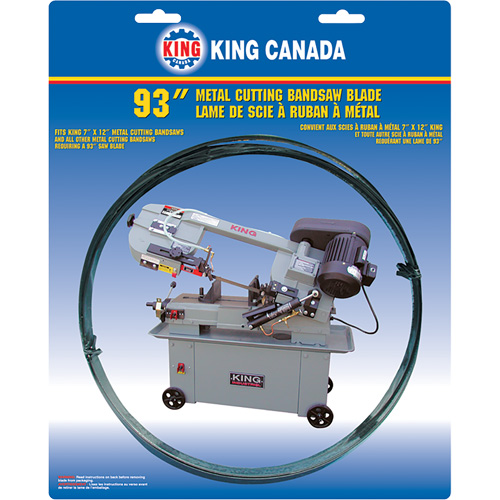 General Purpose Band Saw Blade, Bi-Metal, 93" L x 3/4" W x 0.032" Thick, 10-14 TPI Groupe Generik