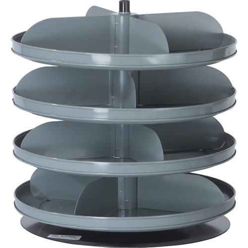 Modules de stockage Rotabin, 60 lb Capacit&eacute; par niveau, 6 Niveau(x), 26-1/8" ha x 17" dia Groupe Generik