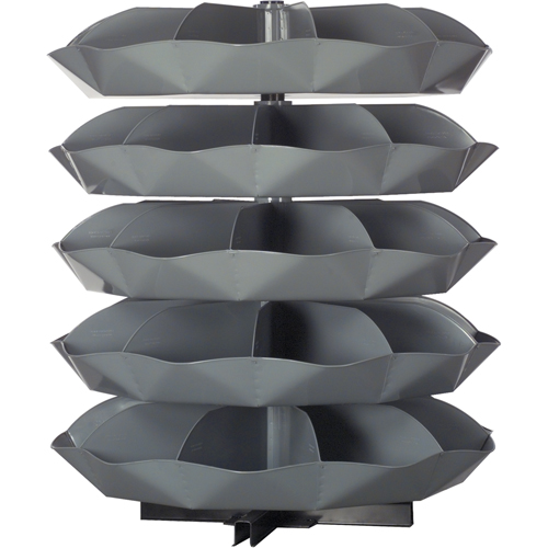 Modules de stockage Rotabin, 625 lb Capacit&eacute; par niveau, 5 Niveau(x), 56" ha x 44" dia Groupe Generik