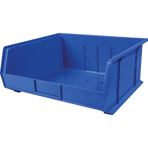 Bac en plastique, 16-1/2" la, 11" h x 18" p, Bleu Groupe Generik