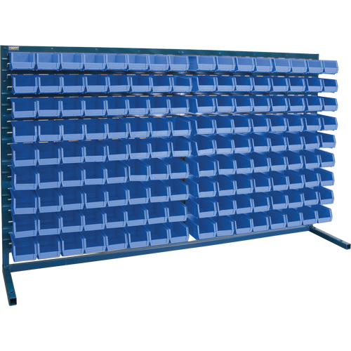 Rayonnage &agrave; persienne avec bacs, 144 bacs, 72" la x 15" p x 40" h Groupe Generik