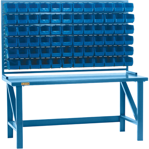 Rayonnage &agrave; persienne avec bacs, 36 bacs, 72" la x 15" p x 40" h Groupe Generik