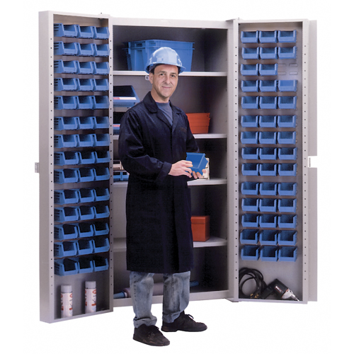 Deep-Door Combination Cabinet, 38" W x 24" D x 72" H, 4 Shelves Groupe Generik