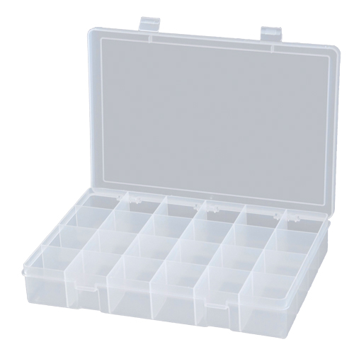 Boîtes &agrave; compartiments compactes en polypropyl&egrave;ne, 13-1/8" la x 9" p x 2-5/16" h, 24 compartiments Groupe Generik