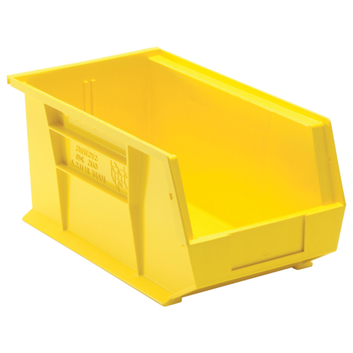 Ultra Stack & Hang Bin, 8-1/4" W x 7" H x 14-3/4" D, Yellow Groupe Generik