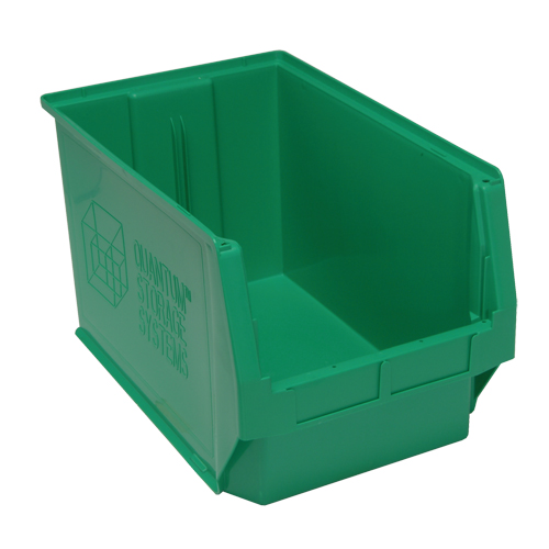 Contenants g&eacute;ants empilables, 12,375" la x 19,75" p x 11,875" h, Vert Groupe Generik
