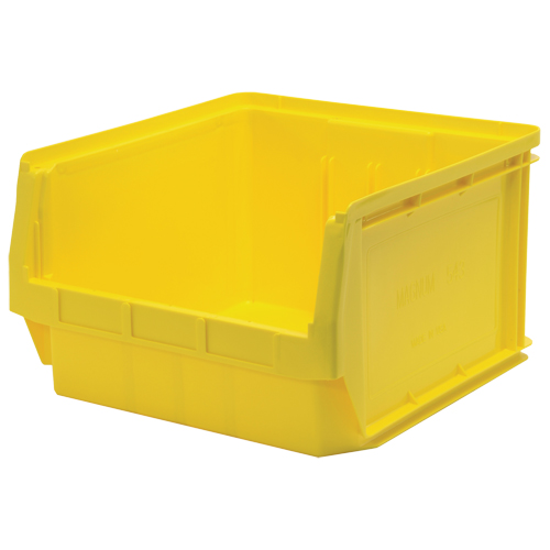Contenants g&eacute;ants empilables, 18,375" la x 19,75" p x 11,875" h, Jaune Groupe Generik