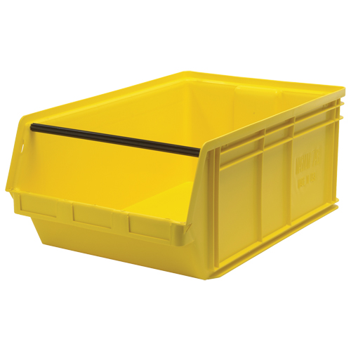 Contenants g&eacute;ants empilables, 18,375" la x 29" p x 11,875" h, Jaune Groupe Generik