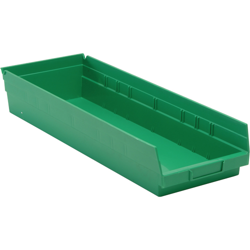 Bacs pour tablette, 8-3/8" la x 4" H x 23-5/8" p, Vert, Capacit&eacute; 50 lb Groupe Generik