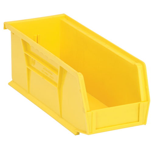 Ultra Stack & Hang Bin, 4-1/8" W x 4" H x 10-7/8" D, Yellow Groupe Generik