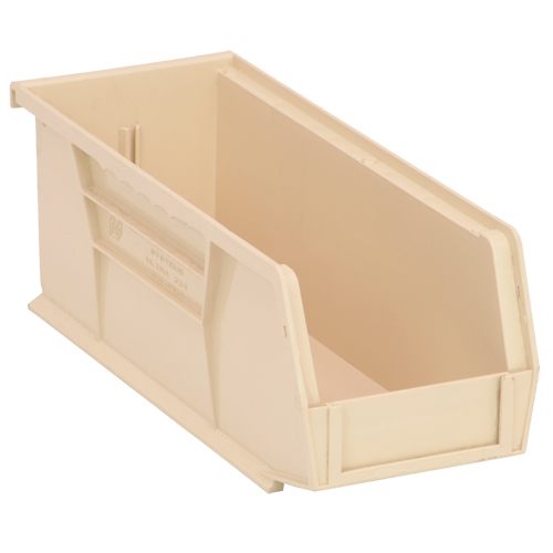 Ultra Stack & Hang Bin, 4-1/8" W x 4" H x 10-7/8" D, Ivory Groupe Generik