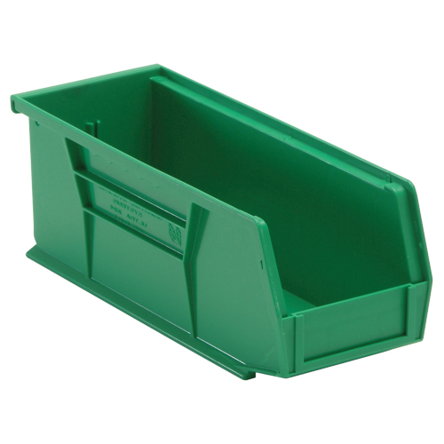 Ultra Stack & Hang Bin, 4-1/8" W x 4" H x 10-7/8" D, Green Groupe Generik