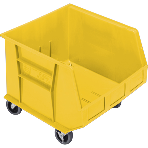 Bac mobile, 14" ha x 16-1/2" la x 18" p, Capacit&eacute; de 75 lb, Jaune Groupe Generik