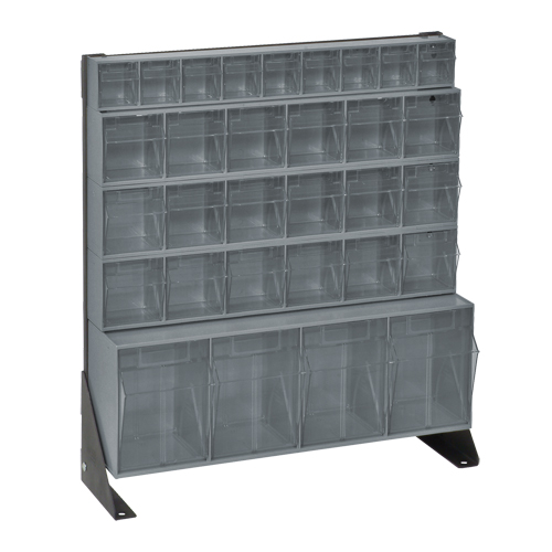 Tip-Out Bins Stand, 23-5/8" W x 8" D x 28" H, 31 Drawers Groupe Generik