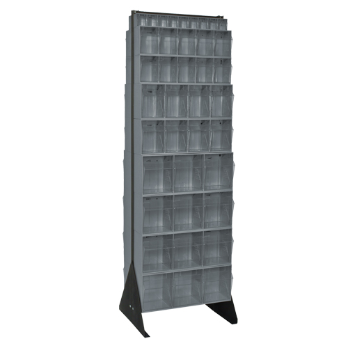 Tip-Out Bins Stand, 23-5/8" W x 16" D x 75" H, 72 Drawers Groupe Generik