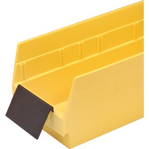 Bacs de rangement pour tablettes - Porte-&eacute;tiquettes de forme allong&eacute;e Groupe Generik