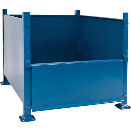 Contenants de vrac empilables, 30" ha x 40,5" la x 48,5" p, Capacit&eacute; de 3500 lb Groupe Generik