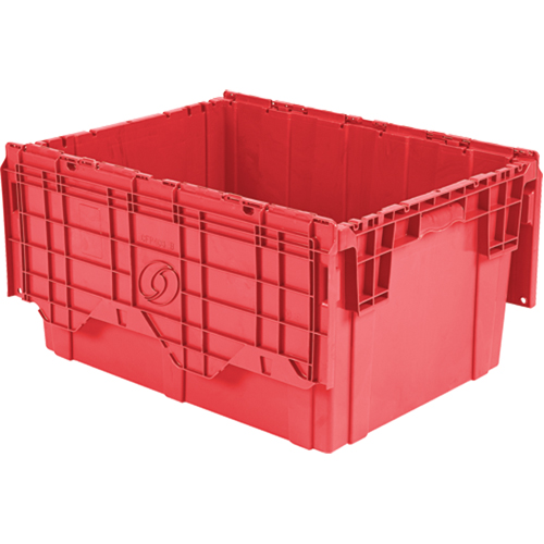 Contenants de distribution Flipak en plastique poly&eacute;thyl&egrave;ne (PE), 27,9" x 20,9" x 15,2", Rouge Groupe Generik