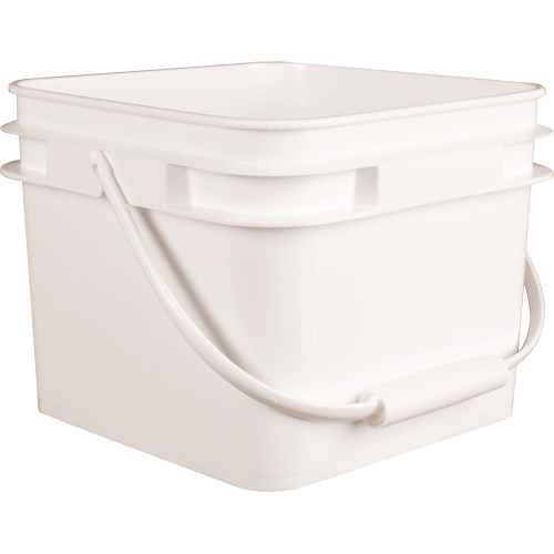 Square Pail, Plastic, 2.1 gal. Groupe Generik