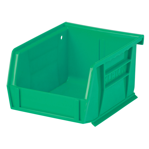 Stack & Hang Bin, 4-1/8" W x 3" H x 5-3/8" D, Green Groupe Generik