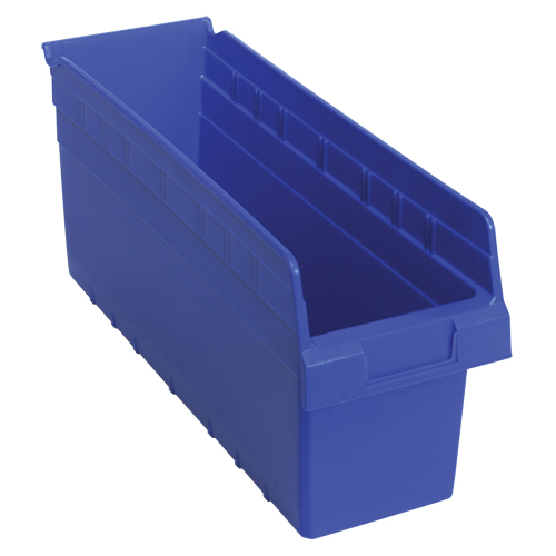Bacs pour &eacute;tag&egrave;re Store-Max, 6-5/8" la x 8" H x 17-7/8" p, Bleu, Capacit&eacute; 56 lb Groupe Generik