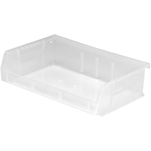 Bacs ultra empilable & suspendable, 7-3/8" la, 3" h x 11" p, Transparent Groupe Generik