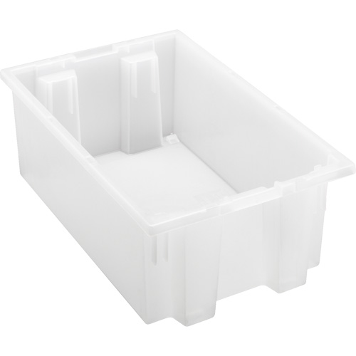 Contenant robuste Stack & Nest, 6" x 11" x 18", Transparent Groupe Generik