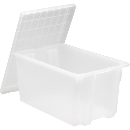 Contenant robuste Stack & Nest, 15" x 19,5" x 29,5", Transparent Groupe Generik