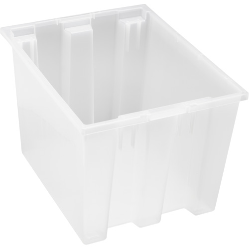 Contenant robuste Stack & Nest, 13" x 15,5" x 19,5", Transparent Groupe Generik